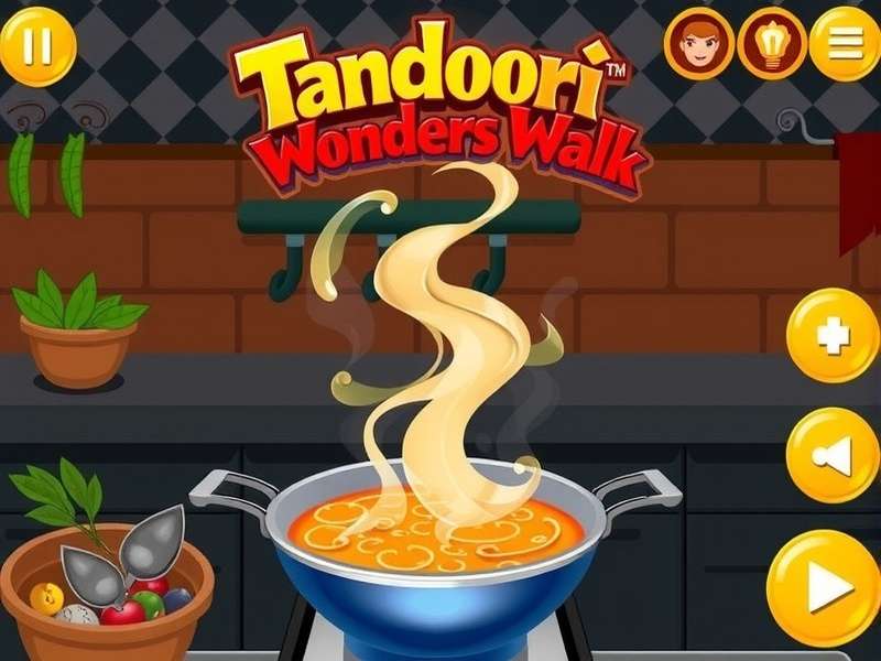 Tandoori Wonders Walk cooking mini-game screenshot